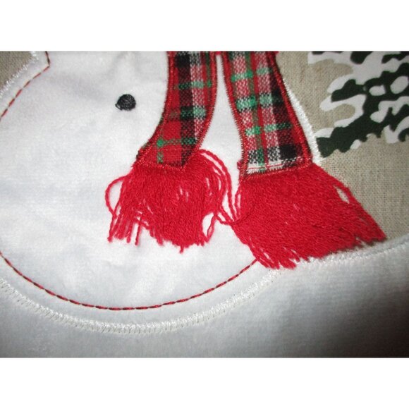 Christmas Table Runner Snowman Applique Let It Snow 72" x 12" Winter Wonder Lane - Picture 4 of 6